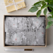 Abstrakte Blume mit schwarzem und weißem Schnee Seidenpapier (Geschenk)