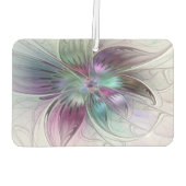 Abstrakte Blume Modernes Fraktal Kunst, Dichtung u Autolufterfrischer (Rückseite)