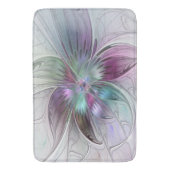 Abstrakte Blume Modernes Fraktal Kunst, Dichtung u Badematte (Vorderseite Vertikal)