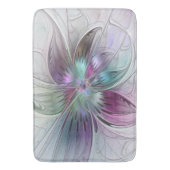 Abstrakte Blume Modernes Fraktal Kunst, Dichtung u Badematte (Vorderseite Vertikal)