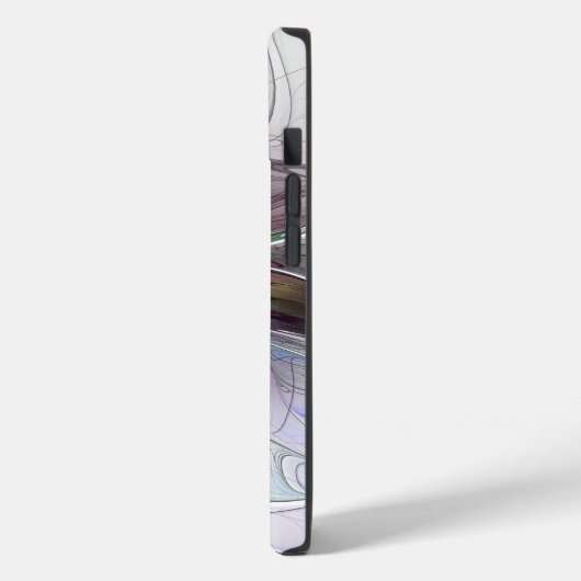 Abstrakte Blume Modernes Fraktal Kunst, Dichtung u Case-Mate iPhone Hülle (Rückseite / Links)