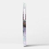 Abstrakte Blume Modernes Fraktal Kunst, Dichtung u Case-Mate iPhone Hülle (Rückseite / Links)