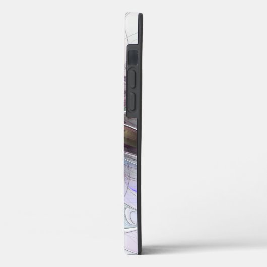 Abstrakte Blume Modernes Fraktal Kunst, Dichtung u Case-Mate iPhone Hülle (Rückseite / Links)