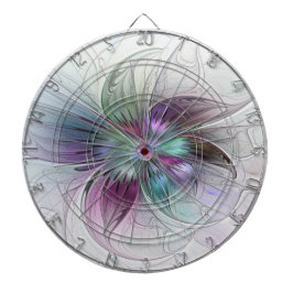 Abstrakte Blume Modernes Fraktal Kunst, Dichtung u Dartscheibe