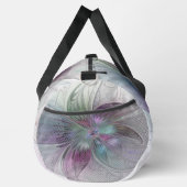 Abstrakte Blume Modernes Fraktal Kunst, Dichtung u Duffle Bag (Rechts)