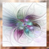 Abstrakte Blume Modernes Fraktal Kunst, Dichtung u Fensteraufkleber (Blatt 2)