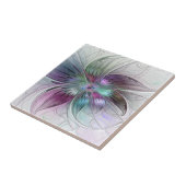 Abstrakte Blume Modernes Fraktal Kunst, Dichtung u Fliese (Seite)