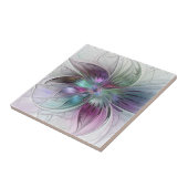 Abstrakte Blume Modernes Fraktal Kunst, Dichtung u Fliese (Seite)