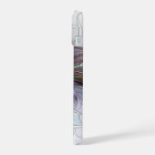 Abstrakte Blume Modernes Fraktal Kunst, Dichtung u iPhone 15 Hülle (Linke Seite)