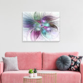 Abstrakte Blume Modernes Fraktal Kunst, Dichtung u Leinwanddruck (Insitu (Wohnzimmer))