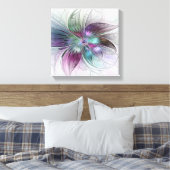 Abstrakte Blume Modernes Fraktal Kunst, Dichtung u Leinwanddruck (Insitu (Schlafzimmer))