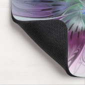 Abstrakte Blume Modernes Fraktal Kunst, Dichtung u Mousepad (Ecke)