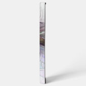 Abstrakte Blume Modernes Fraktal Kunst, Dichtung u Samsung Galaxy Hülle (Linke Seite)