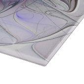 Abstrakte Blume Modernes Fraktal Kunst, Dichtung u Schneidebrett (Ecke)