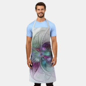 Abstrakte Blume Modernes Fraktal Kunst, Dichtung u Schürze (Getragen)