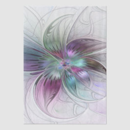 Abstrakte Blume Modernes Fraktal Kunst, Dichtung u Seidenpapier