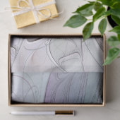 Abstrakte Blume Modernes Fraktal Kunst, Dichtung u Seidenpapier (Geschenk)