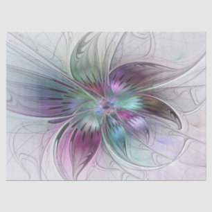 Abstrakte Blume Modernes Fraktal Kunst, Dichtung u Seidenpapier
