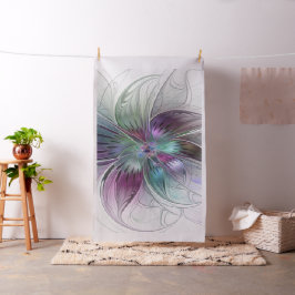 Abstrakte Blume Modernes Fraktal Kunst, Dichtung u Stoff