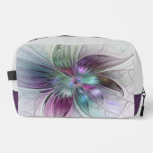 Abstrakte Blume Modernes Fraktal Kunst, Dichtung u Waschbeutel (Vorderseite)