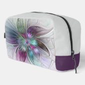 Abstrakte Blume Modernes Fraktal Kunst, Dichtung u Waschbeutel (Rechte Ecke)