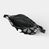 Abstrakte Blume Monochrome Bauchtasche (Offen)