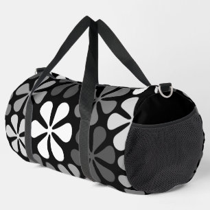 Abstrakte Blume Monochrome Duffle Bag