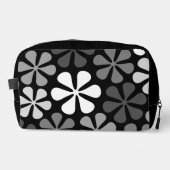 Abstrakte Blume Monochrome Waschbeutel (Vorderseite)