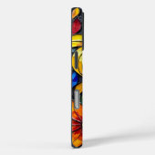 Abstrakte Blume Mosaikkunst Case-Mate iPhone Hülle (Rückseite / Rechts)