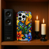 Abstrakte Blume Mosaikkunst Case-Mate iPhone Hülle