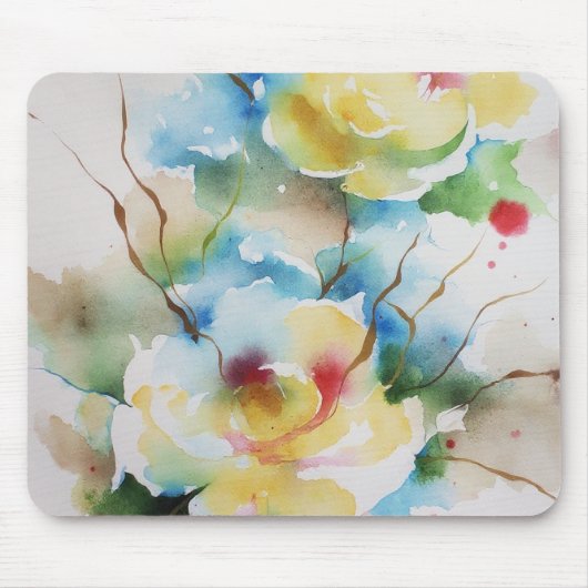Abstrakte Blume Mousepad (Vorne)