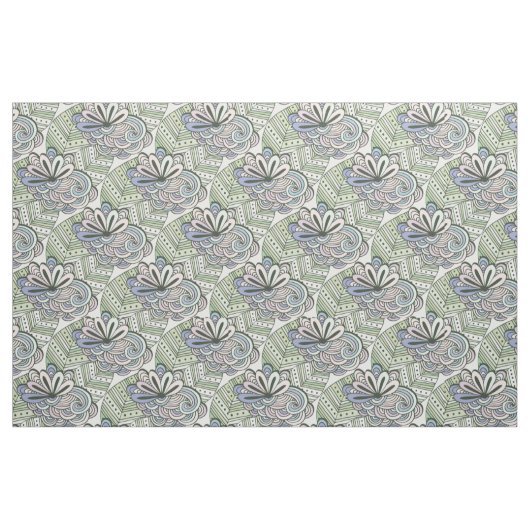 Abstrakte Blume Muster Stoff (Fat Quarter (45,7 x 55,9 cm))
