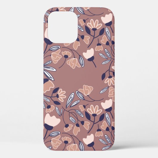 Abstrakte Blume nahtlos. Farbiger Backgor Case-Mate iPhone Hülle (Rückseite)