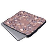 Abstrakte Blume nahtlos. Farbiger Backgor Laptopschutzhülle (Vorne Knopf)