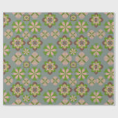 Abstrakte Blume nahtlose Muster Geschenkpapier (Flach)