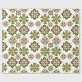 Abstrakte Blume nahtlose Muster Geschenkpapier (Flach)