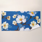 Abstrakte Blume nahtloser Musterhintergrund. Elega Badehandtuch (Badehandtuch)