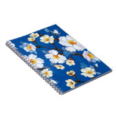 Abstrakte Blume nahtloser Musterhintergrund. Elega Notizblock (Rechte Seite)