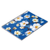Abstrakte Blume nahtloser Musterhintergrund. Elega Notizblock (Linke Seite)