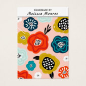 Abstrakte Blume Necklace Earring Juwelier Display (Vorderseite)