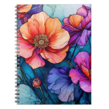 Abstrakte Blume Notebook Journal