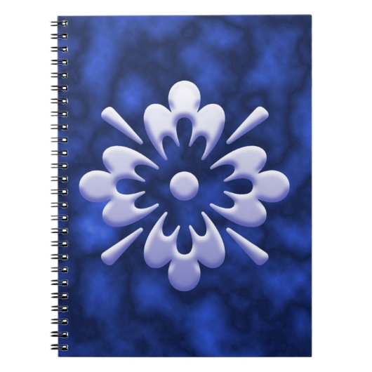 Abstrakte Blume Notizblock (Vorderseite)