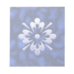 Abstrakte Blume Notizblock