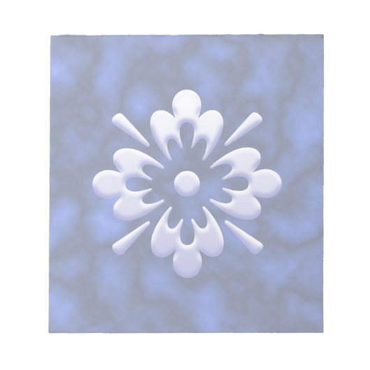 Abstrakte Blume Notizblock (Vorderseite)