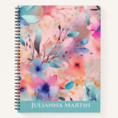 Abstrakte Blume Notizblock (Vorderseite)