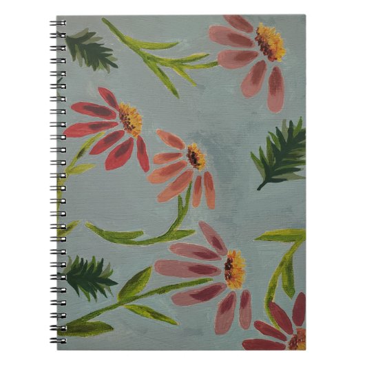 Abstrakte Blume Notizblock (Vorderseite)