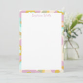 Abstrakte Blume | Pastell Lilac Floral Pattern (Stehend Vorderseite)