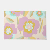 Abstrakte Blume | Pastell Lilac Floral Pattern Fußmatte (Vorderseite)