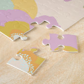Abstrakte Blume | Pastell Lilac Floral Pattern Puzzle (Seite)