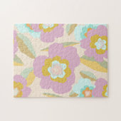 Abstrakte Blume | Pastell Lilac Floral Pattern Puzzle (Horizontal)